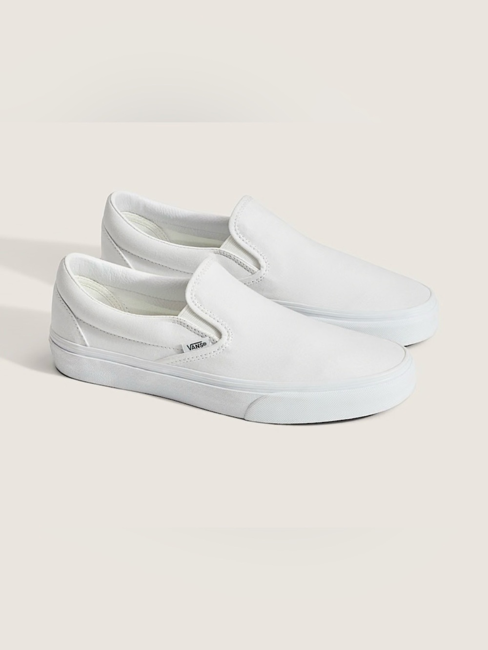 Vans Unisex Slip-On Canvas Shoes in White Mens 6.5 Women’s 8